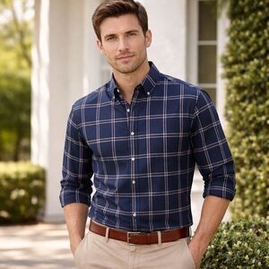 NWT Arrow Heritage Twill Plaid Button Down Shirt